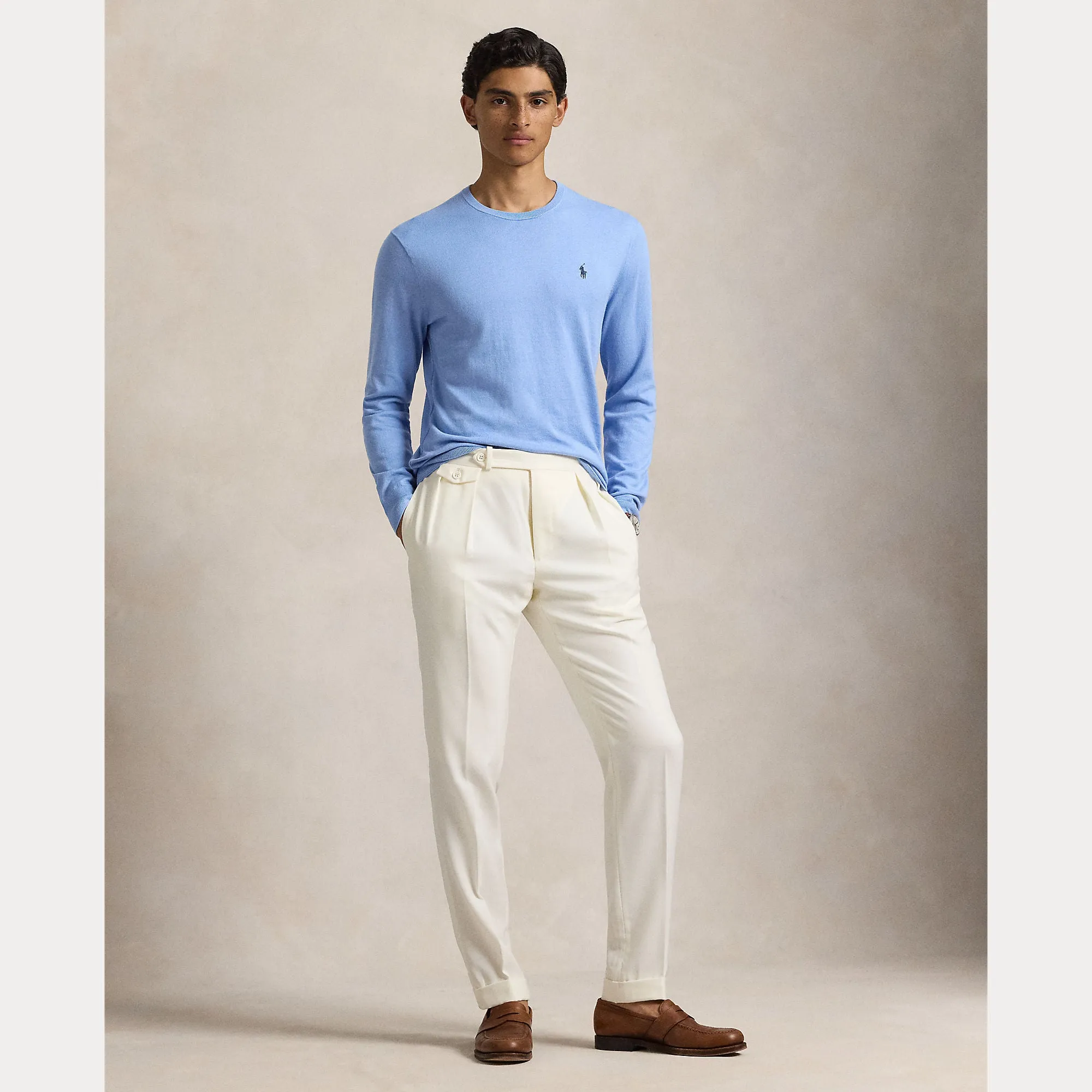 Ralph Lauren Mens Crew neck pullover - Sky blue