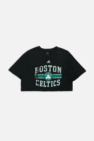 Rework Boston Celtics NBA Crop Tee - M Frankie