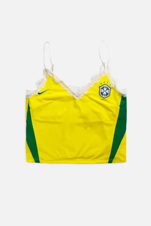 Rework Brazil Soccer Lace Tank - M Frankie