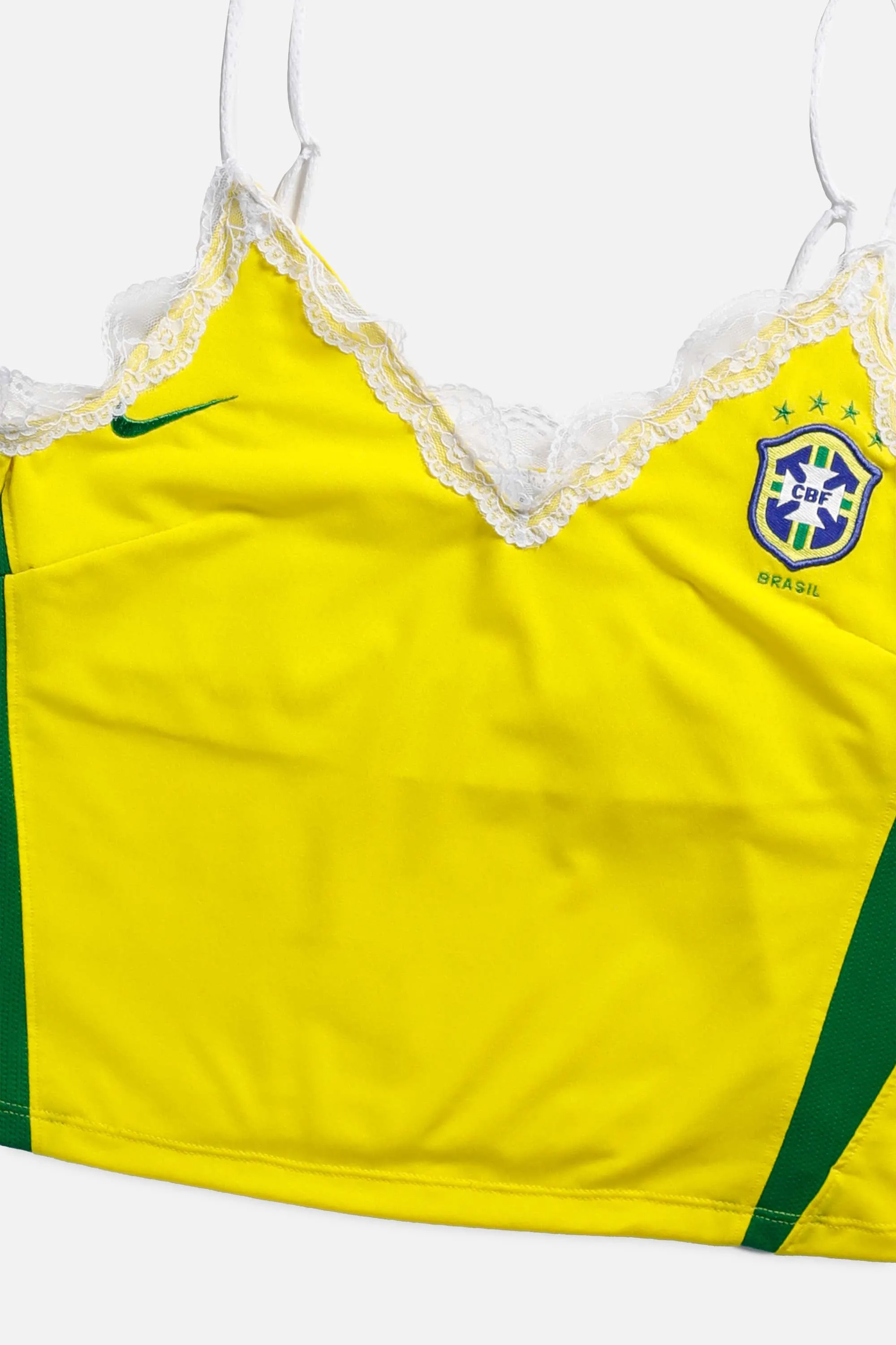 Rework Brazil Soccer Lace Tank - M Frankie