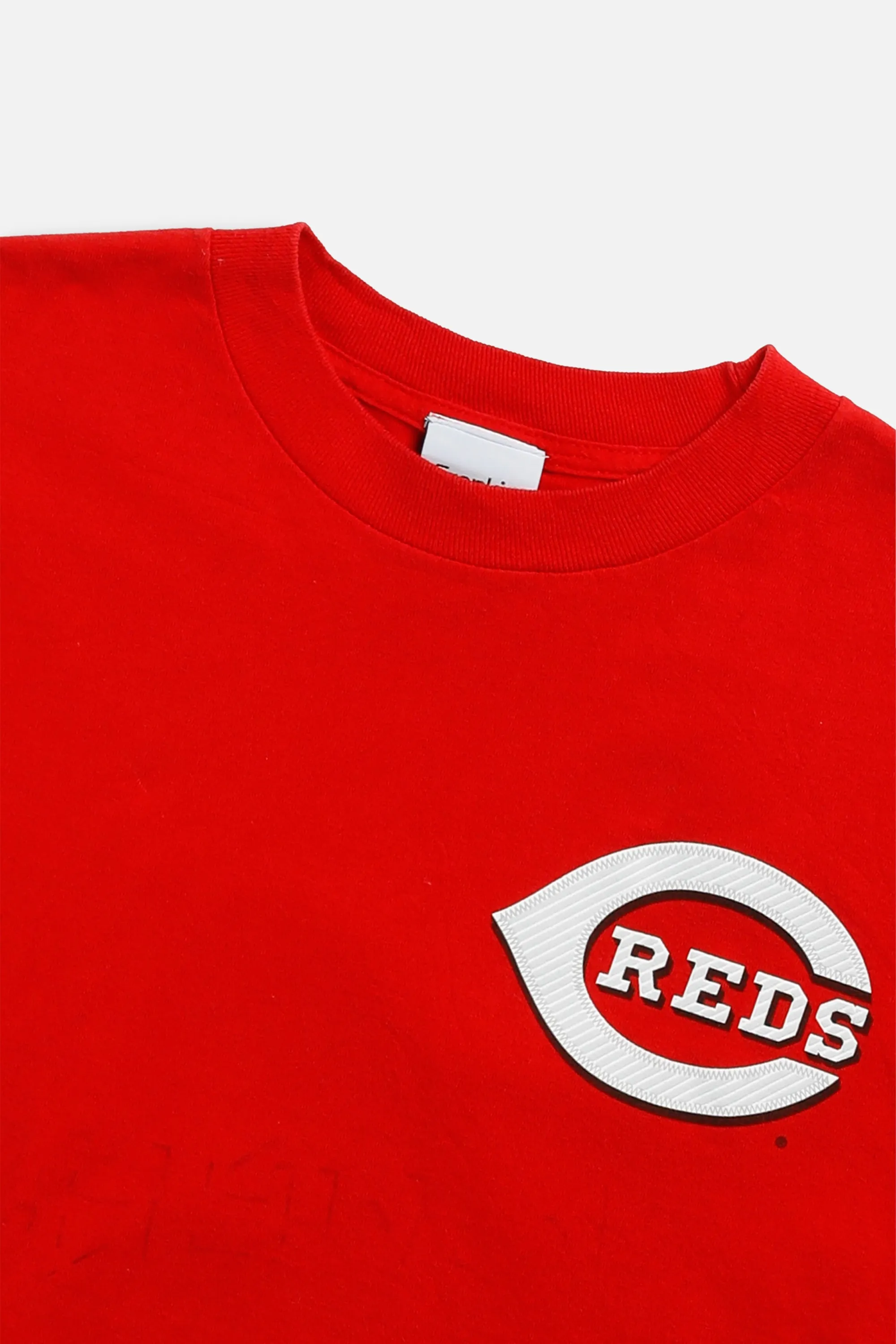 Rework Cincinnati Reds MLB Crop Tee - M Frankie