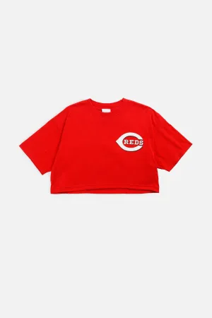 Rework Cincinnati Reds MLB Crop Tee - M Frankie