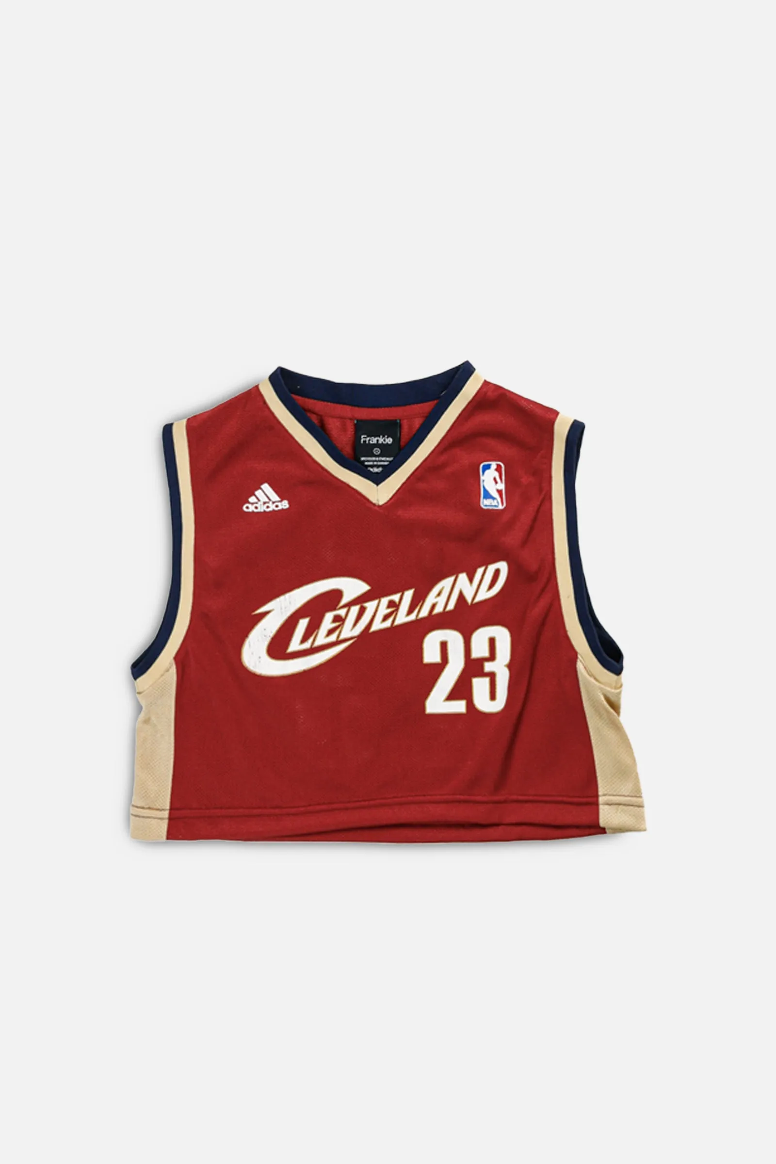 Rework Cleveland Cavaliers NBA Crop Jersey - S Frankie