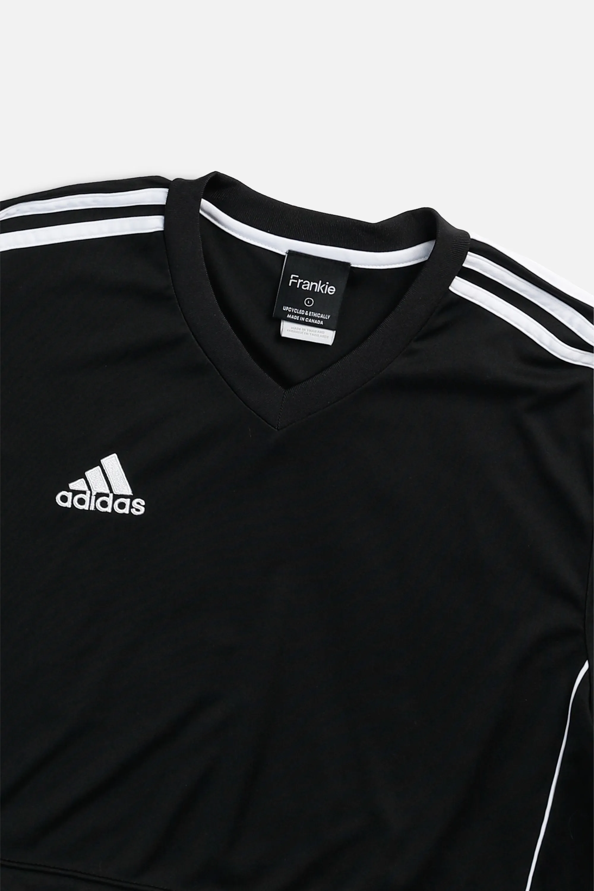 Rework Crop Adidas Soccer Jersey - L Frankie