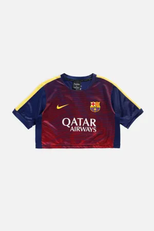 Rework Crop Barcelona Soccer Jersey - XS Frankie