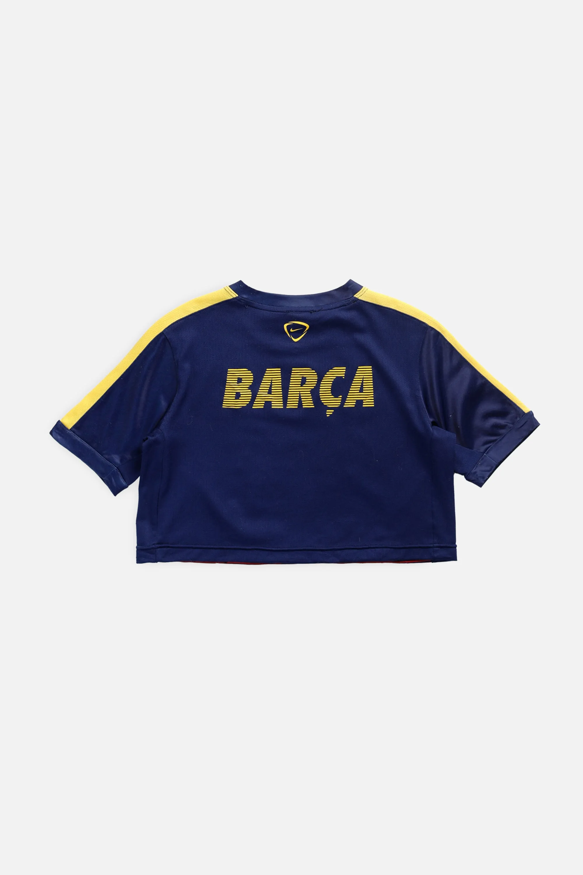 Rework Crop Barcelona Soccer Jersey - XS Frankie