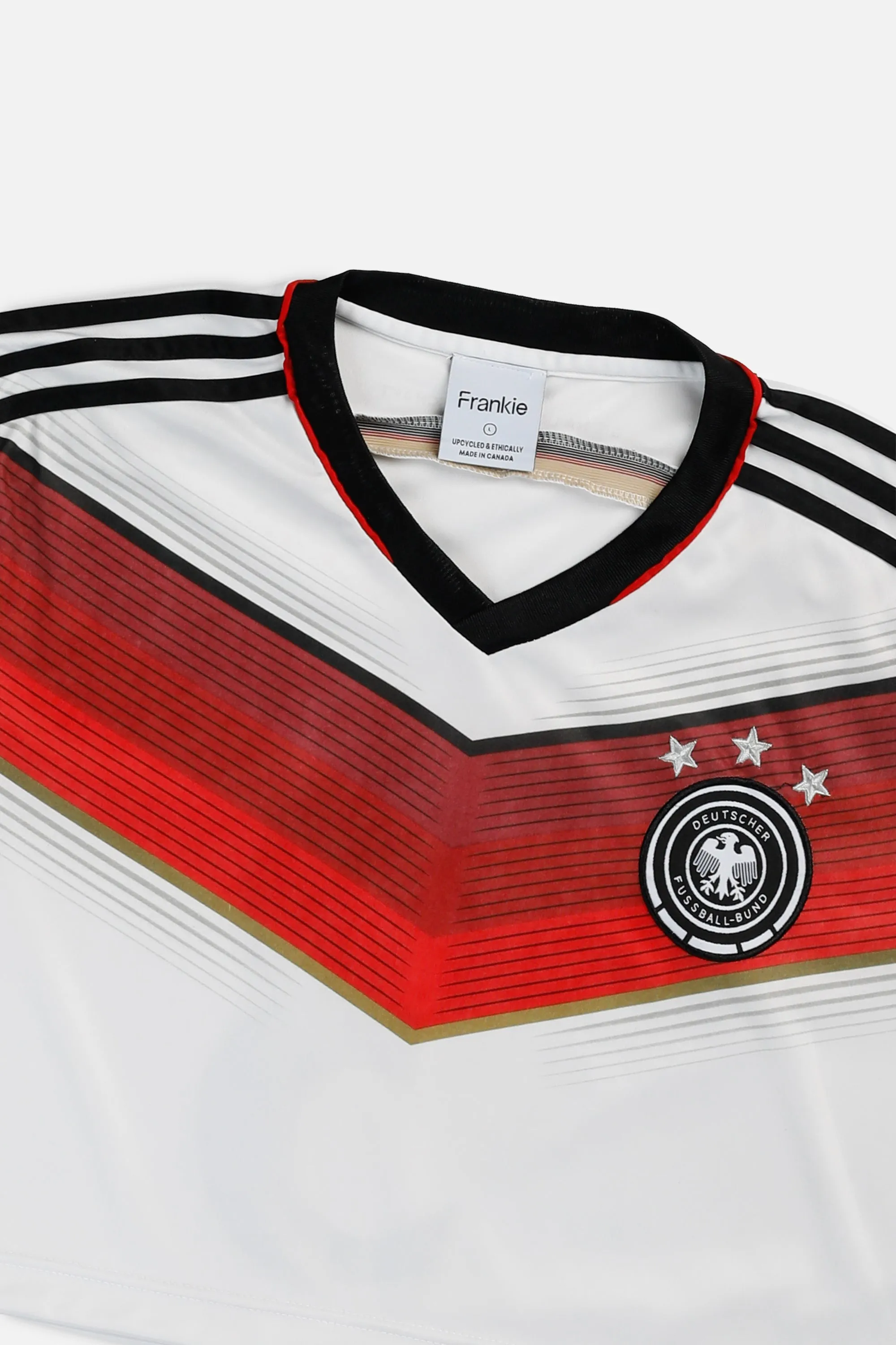 Rework Crop Germany Soccer Jersey - L Frankie
