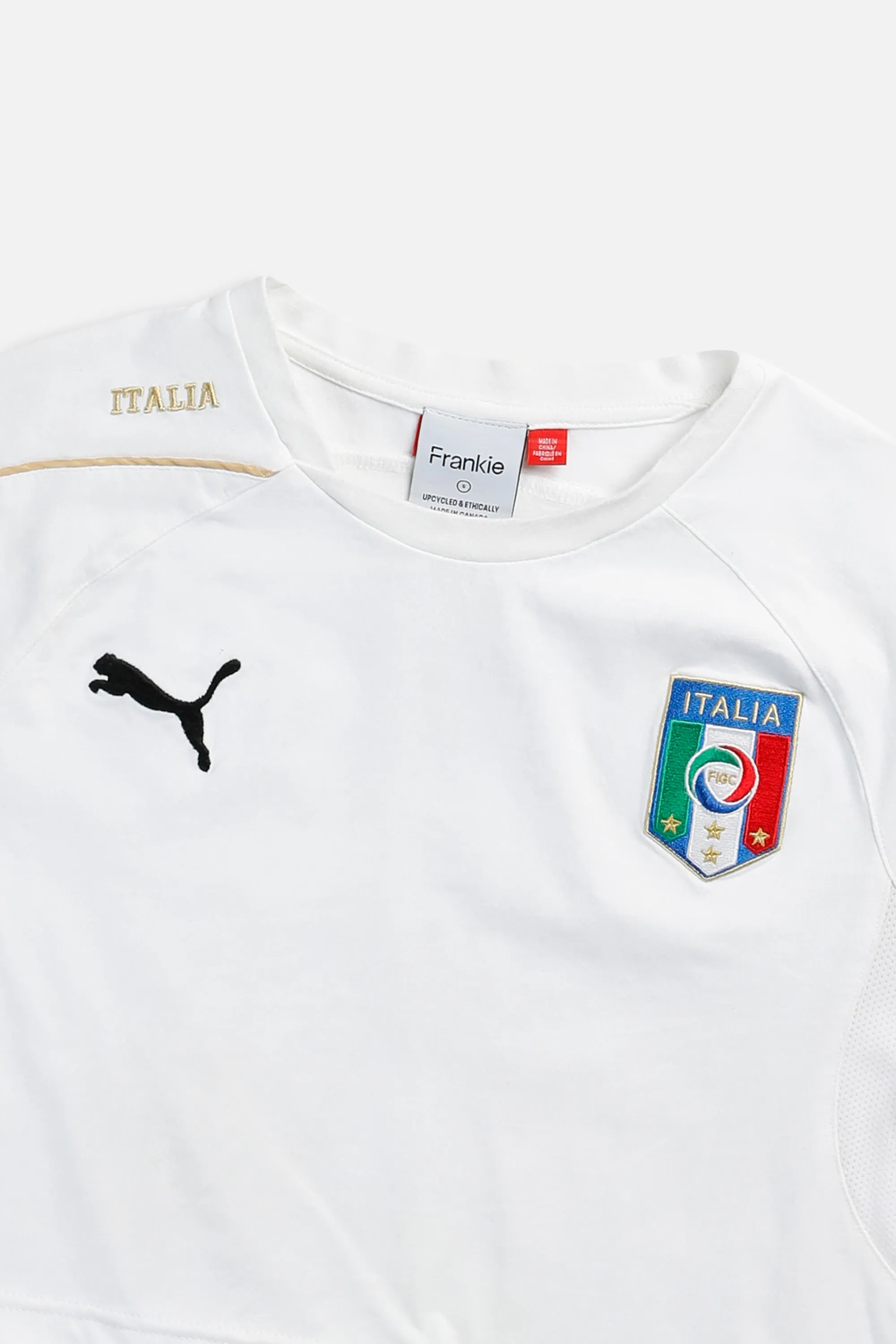 Rework Crop Italy Soccer Tee - S Frankie