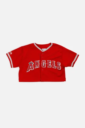 Rework Crop LA Angels MLB Jersey - XS Frankie