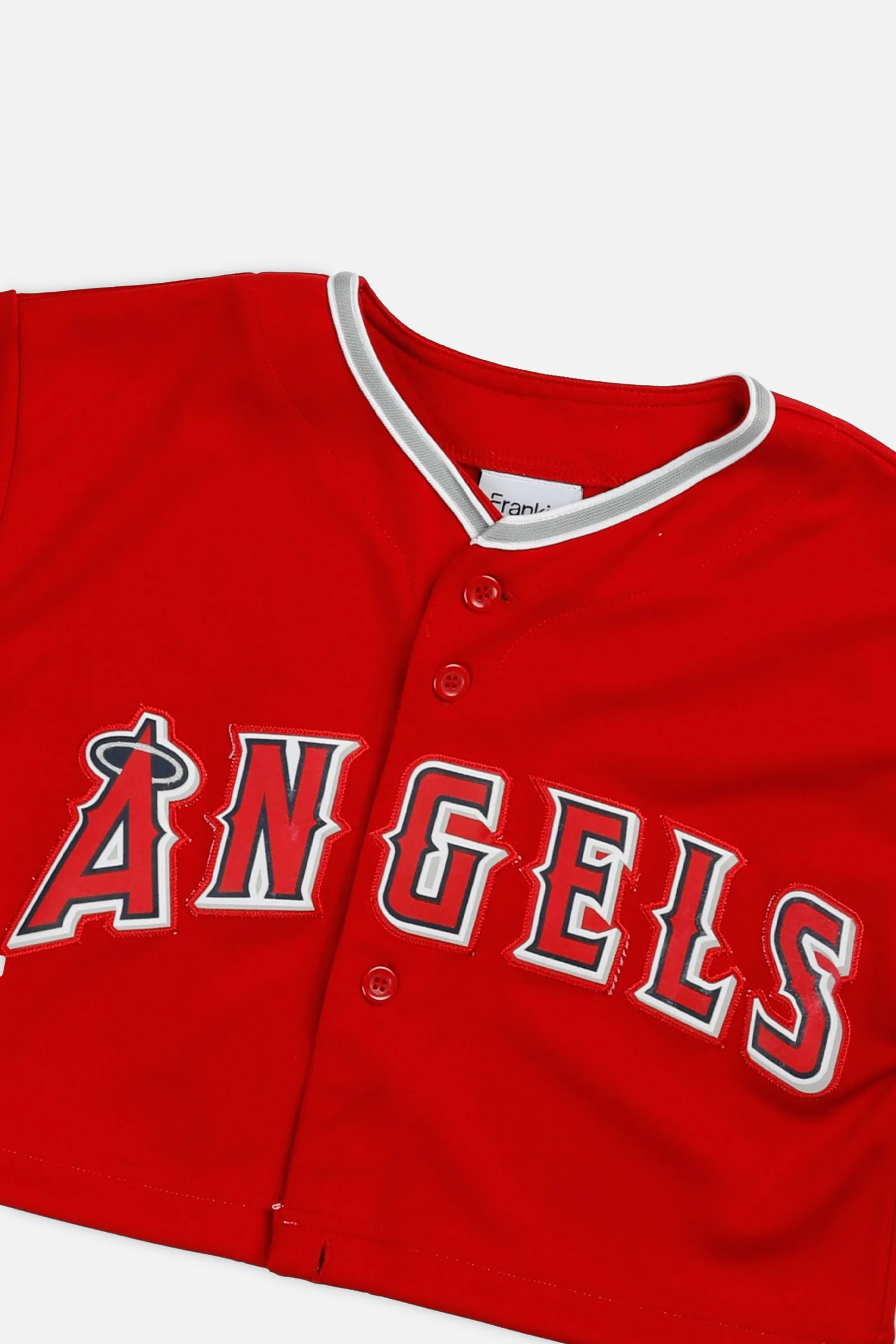 Rework Crop LA Angels MLB Jersey - XS Frankie