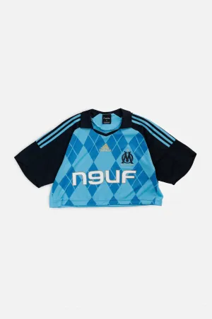 Rework Crop Marseille Soccer Jersey - L Frankie