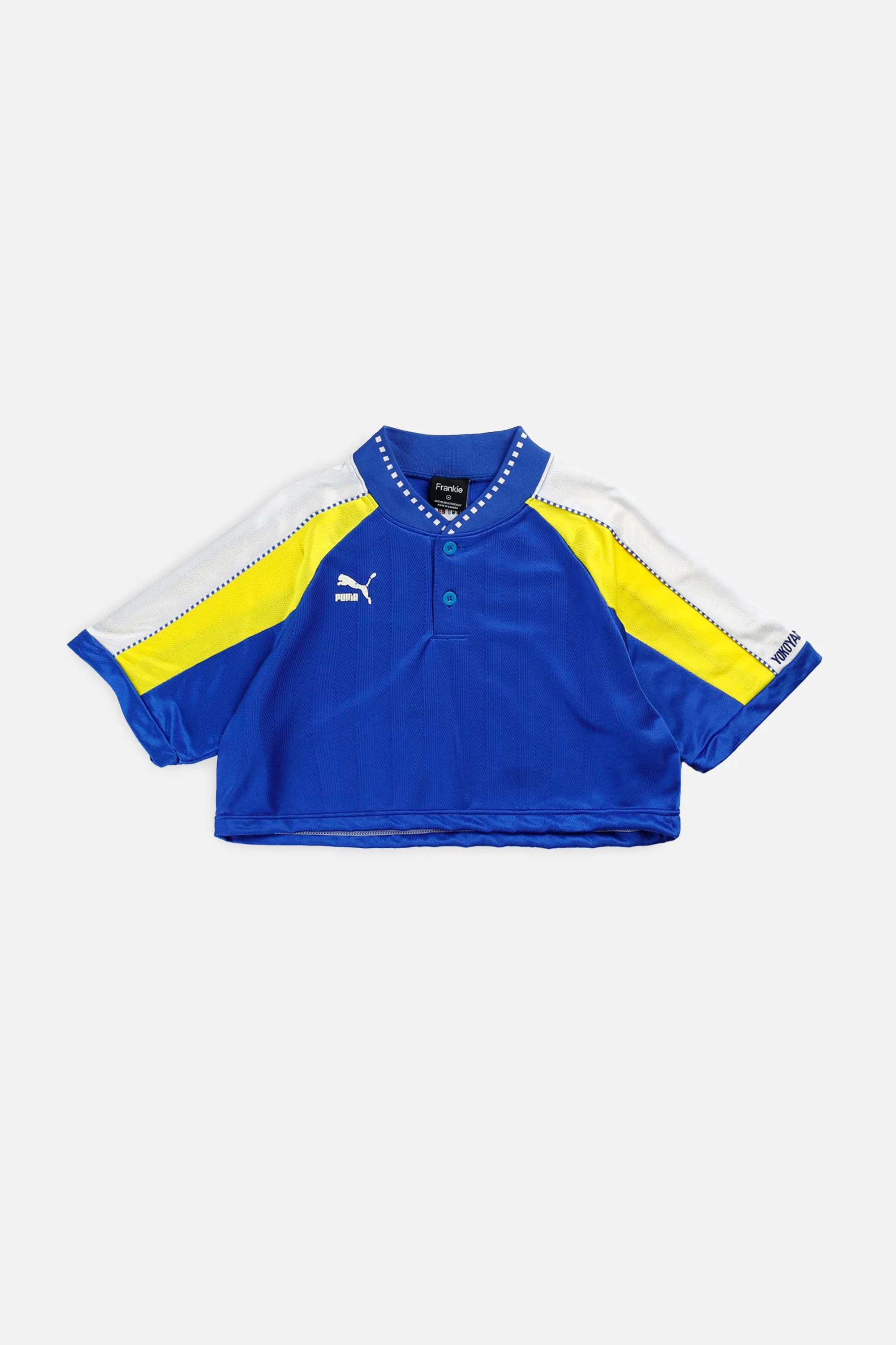 Rework Crop Puma Soccer Jersey - M Frankie