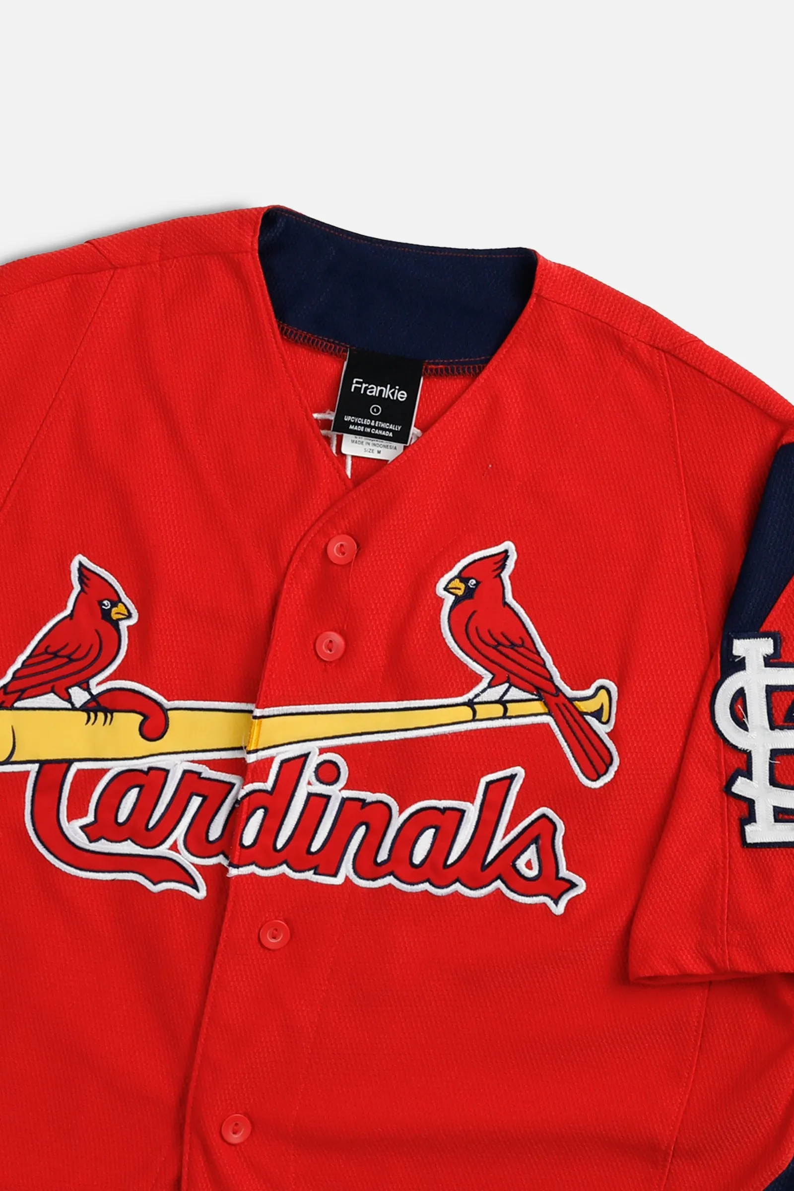 Rework Crop St. Louis Cardinals MLB Jersey - L Frankie