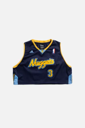 Rework Denver Broncos NBA Crop Jersey - M Frankie