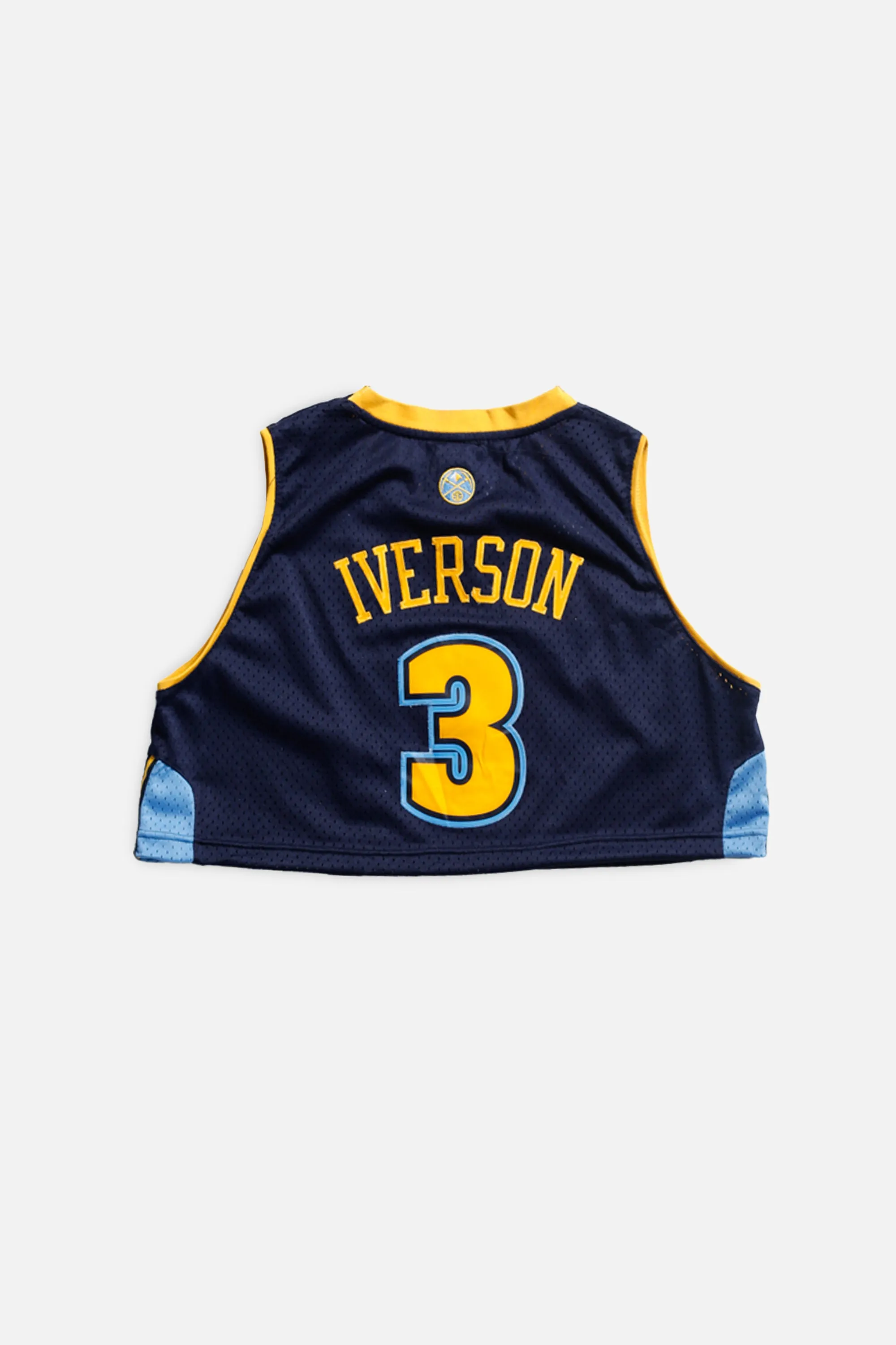 Rework Denver Broncos NBA Crop Jersey - M Frankie