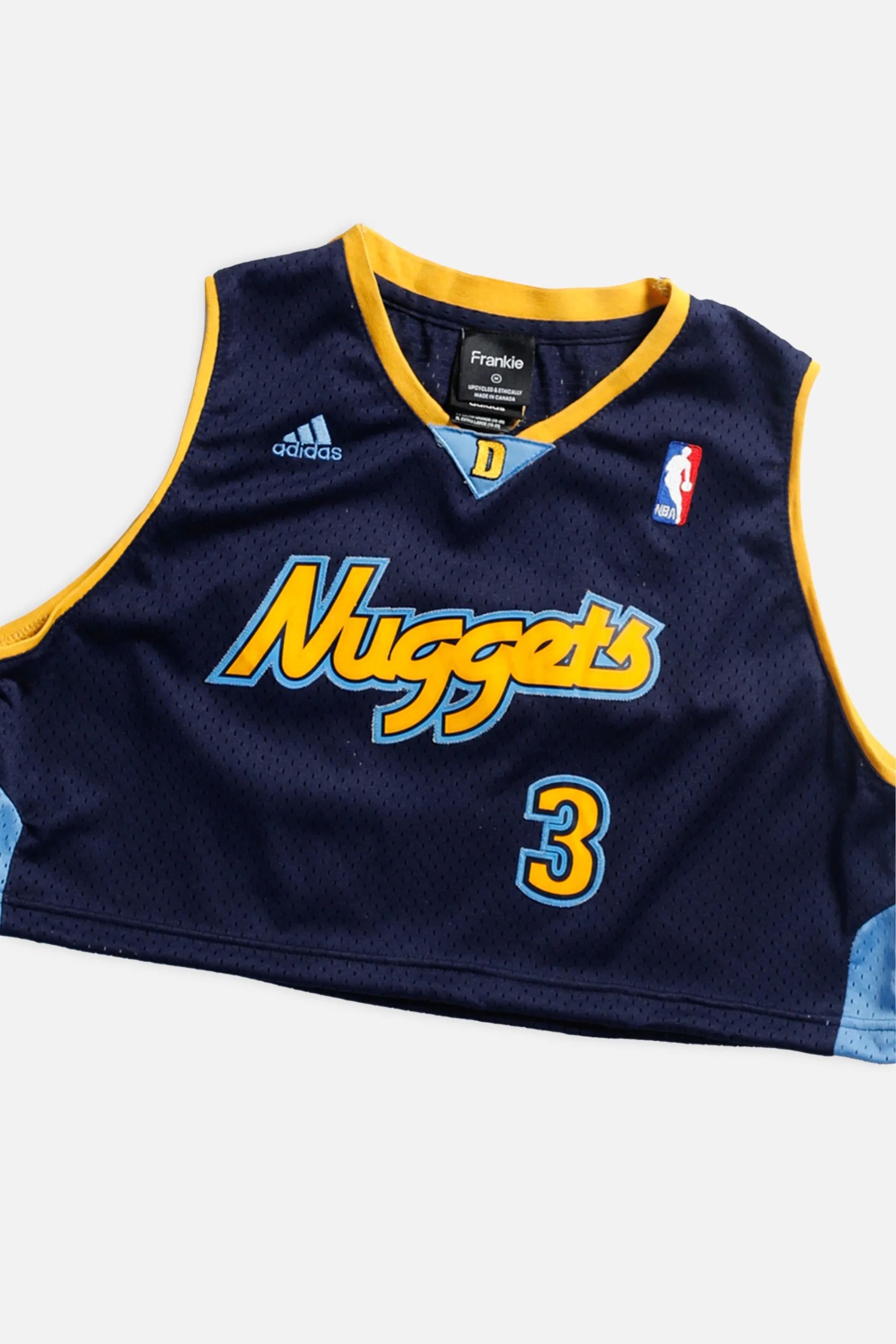 Rework Denver Broncos NBA Crop Jersey - M Frankie