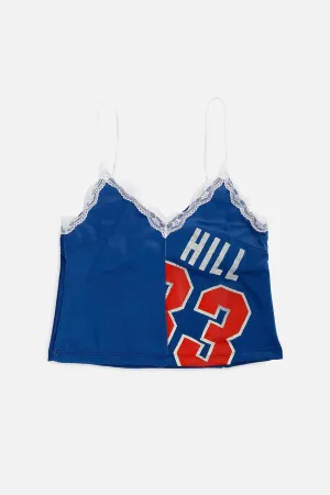 Rework Detroit Pistons NBA Lace Tank - M Frankie