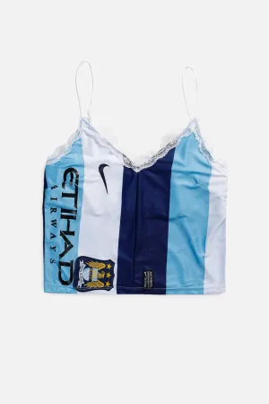 Rework Manchester City Soccer Lace Tank - M Frankie