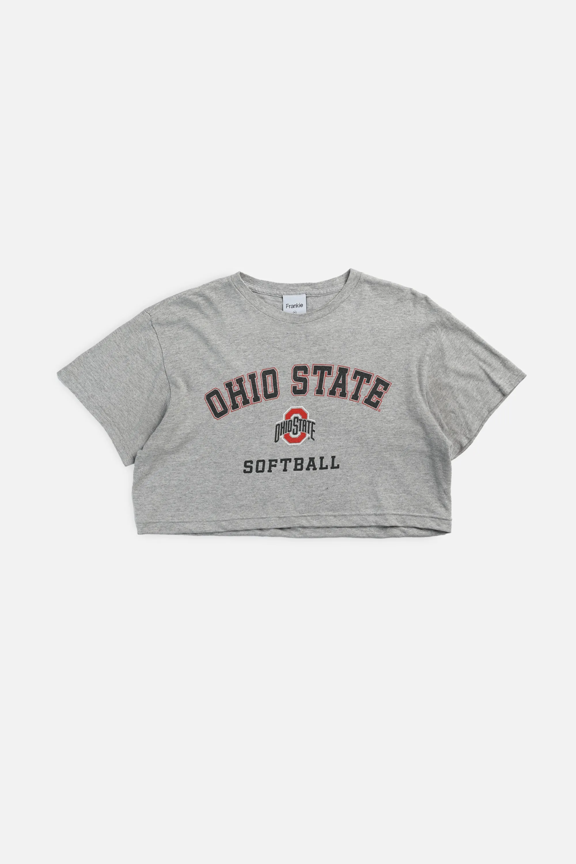 Rework Ohio State Softball NCAA Crop Tee - M Frankie