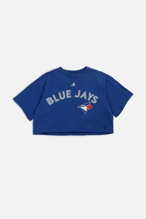 Rework Toronto Blue Jays MLB Crop Tee - S Frankie