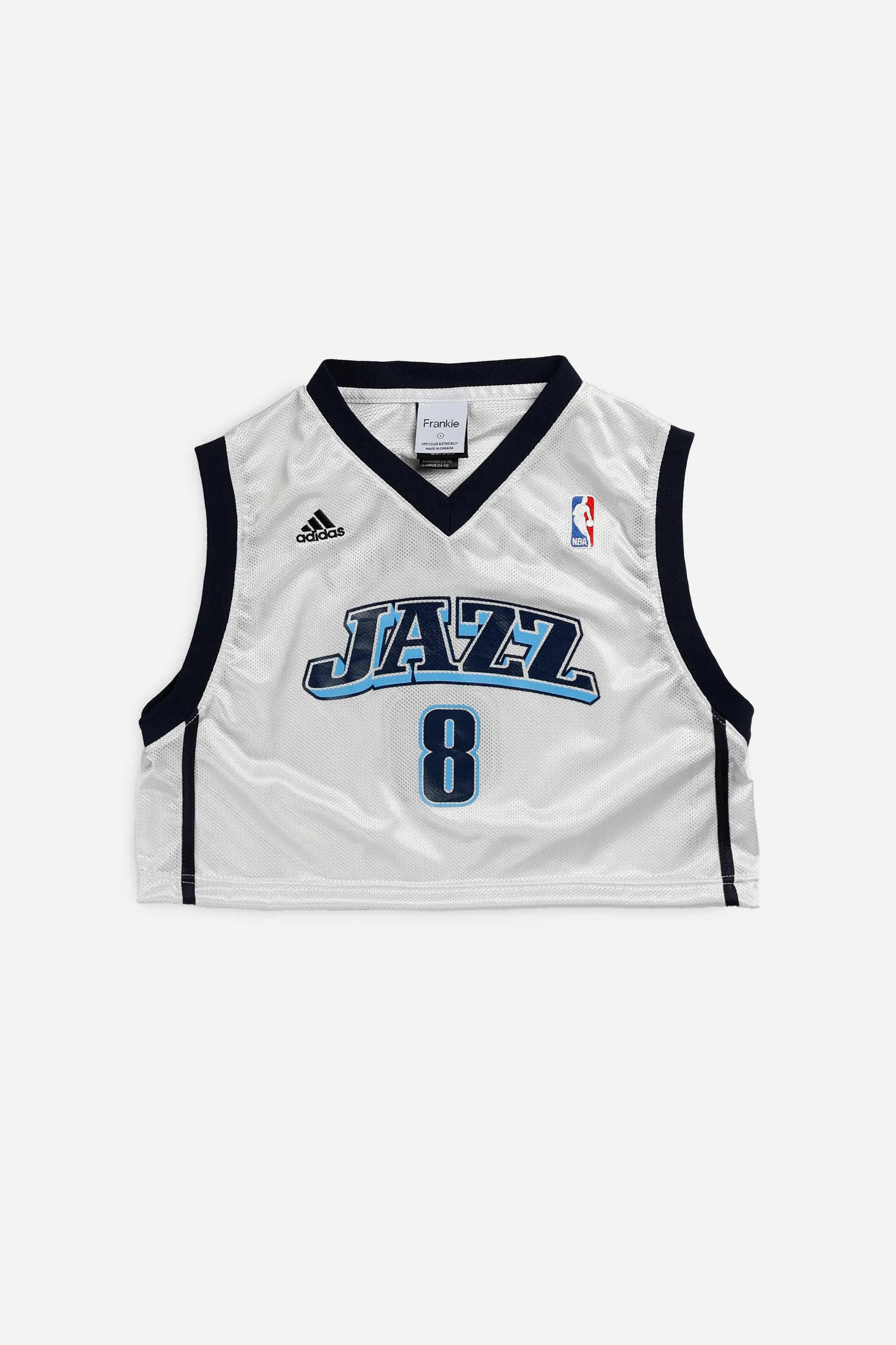 Rework Utah Jazz NBA Crop Jersey - S Frankie