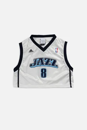 Rework Utah Jazz NBA Crop Jersey - S Frankie
