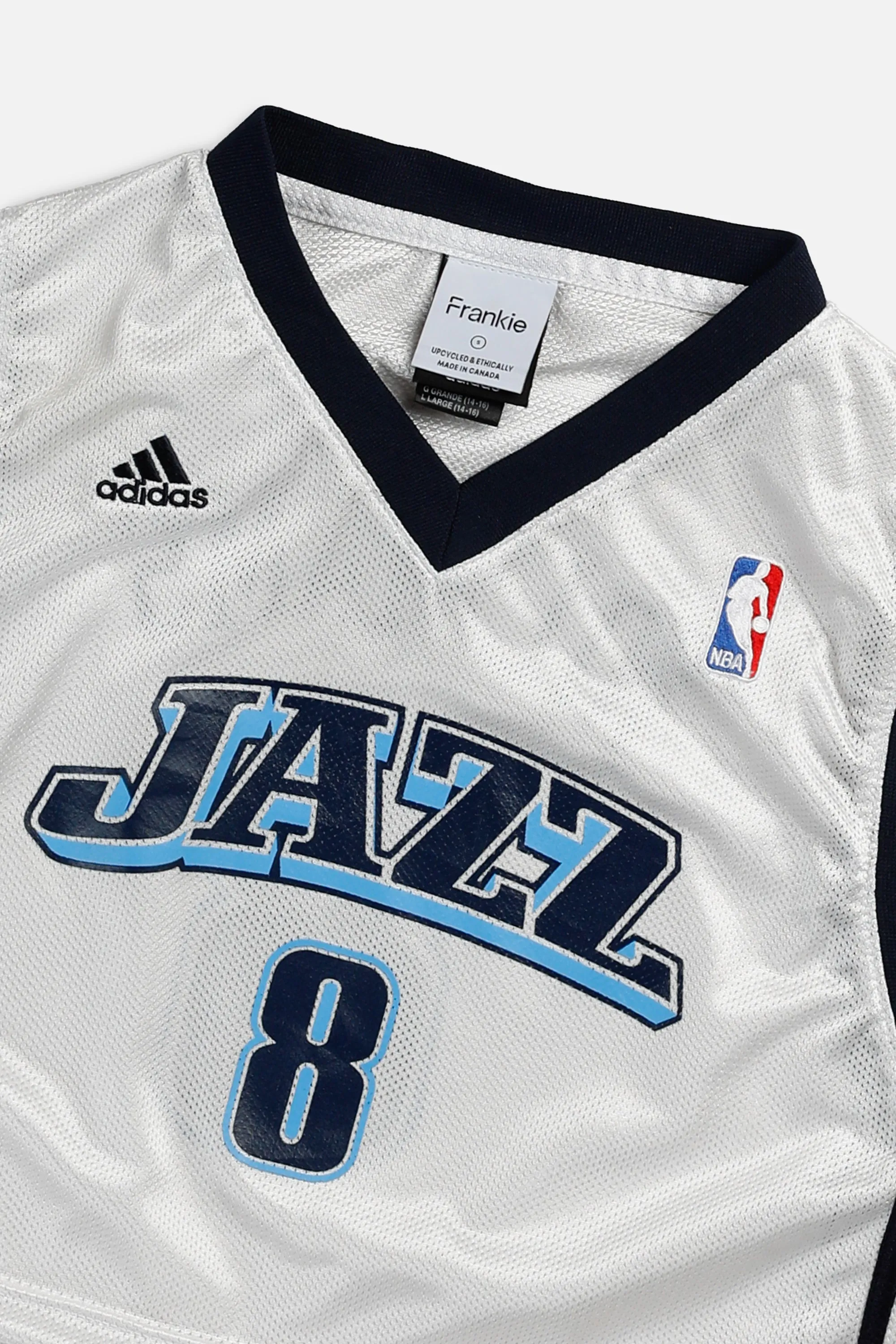 Rework Utah Jazz NBA Crop Jersey - S Frankie