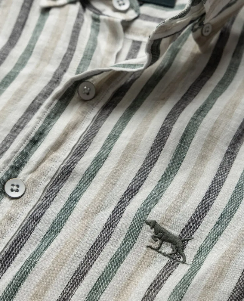 Rodd And Gunn Mens Gimmerburn Linen shirt Leaf