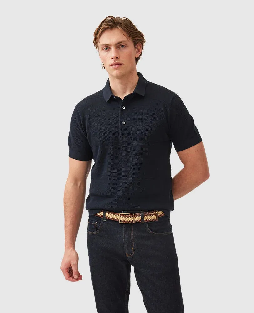 Rodd And Gunn Mens Masons flat knit - Midnight