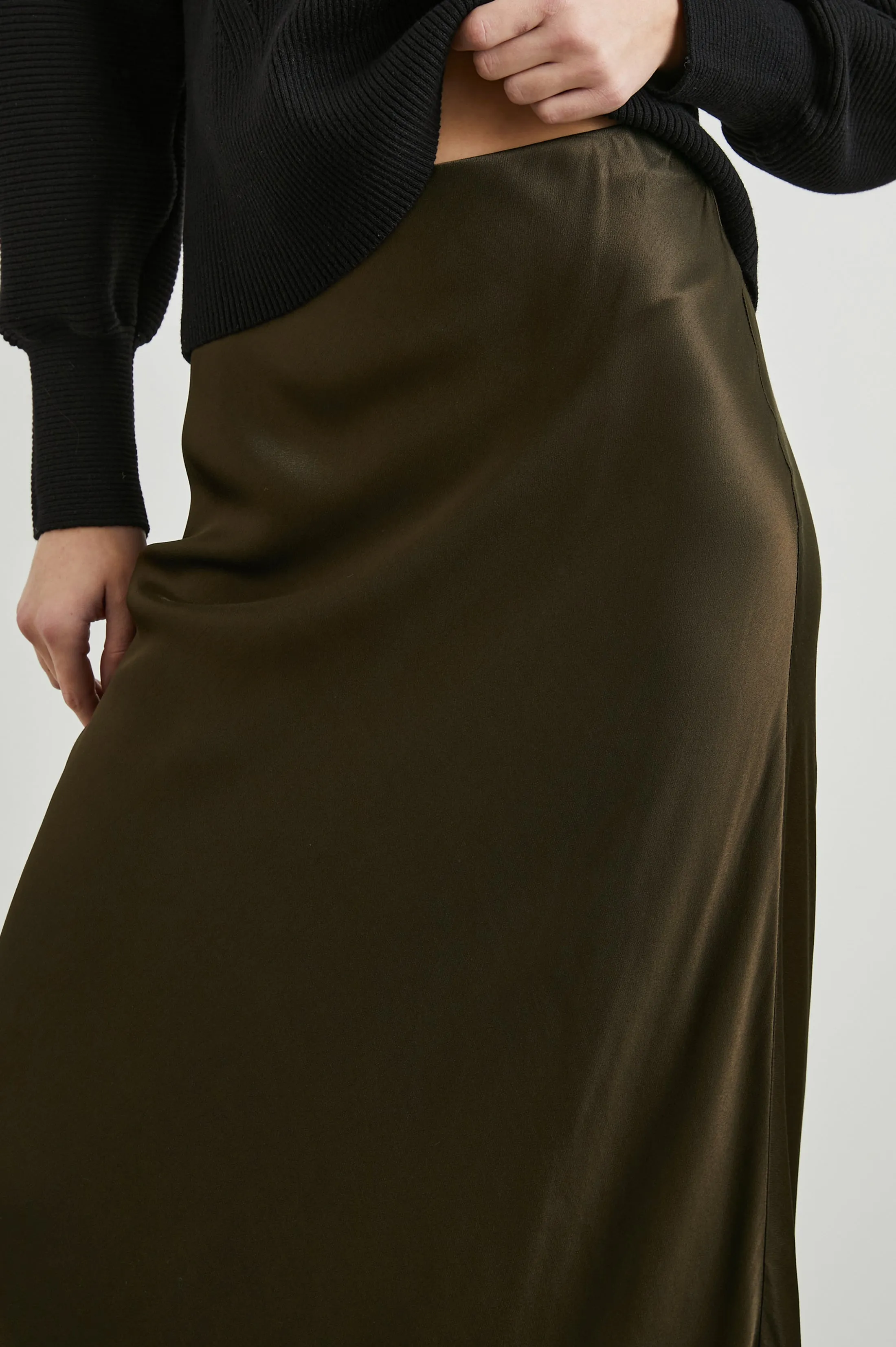 ROMINA SKIRT - DARK MOSS Rails
