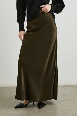 ROMINA SKIRT - DARK MOSS Rails