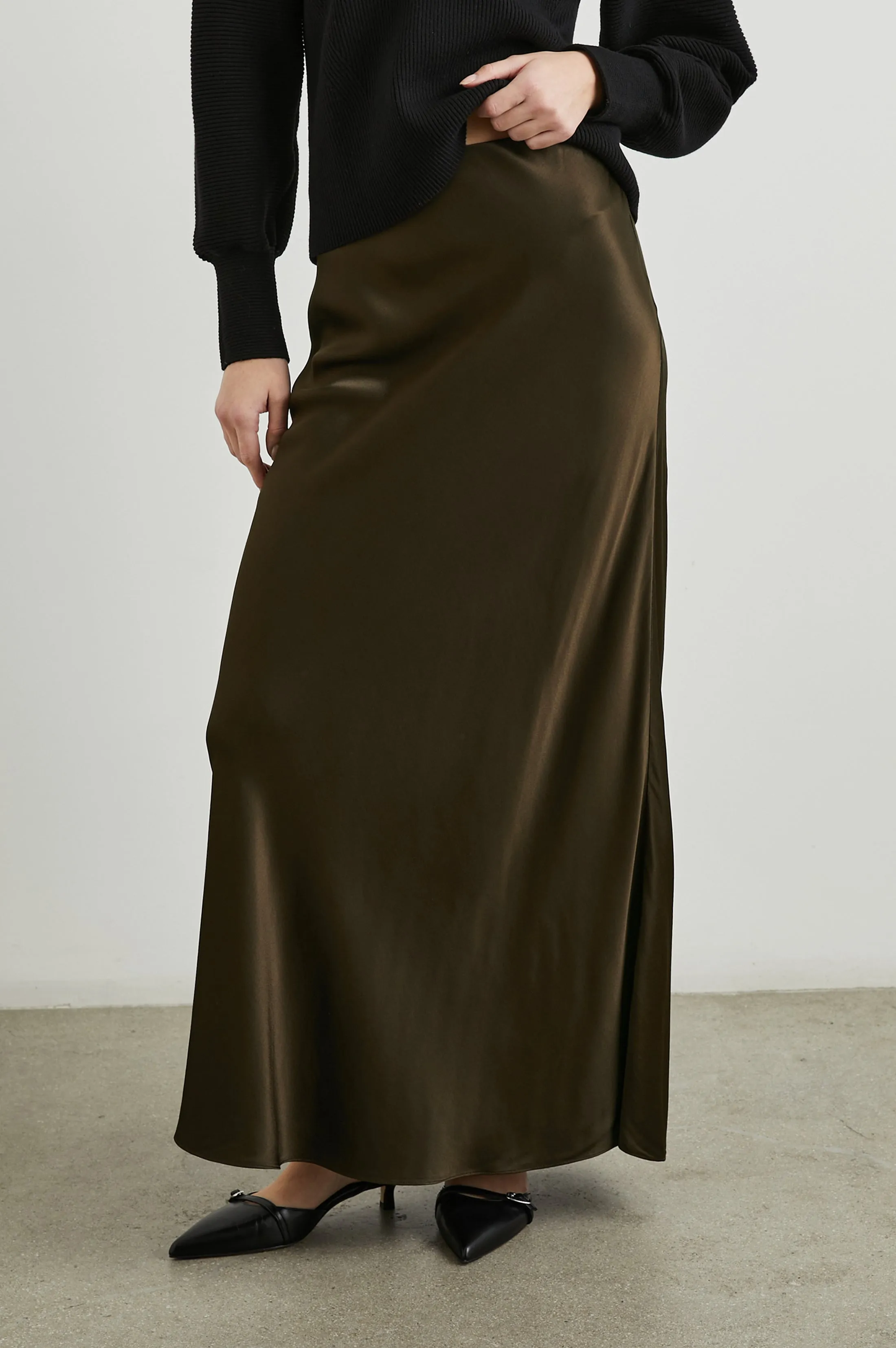 ROMINA SKIRT - DARK MOSS Rails