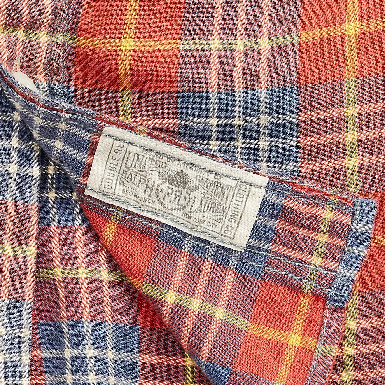 RRL by Ralph Lauren Plaid Twill Workshirt Red / Blue