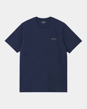 Script Embroidery T-Shirt | Ink / Air Yellow Carhartt WIP