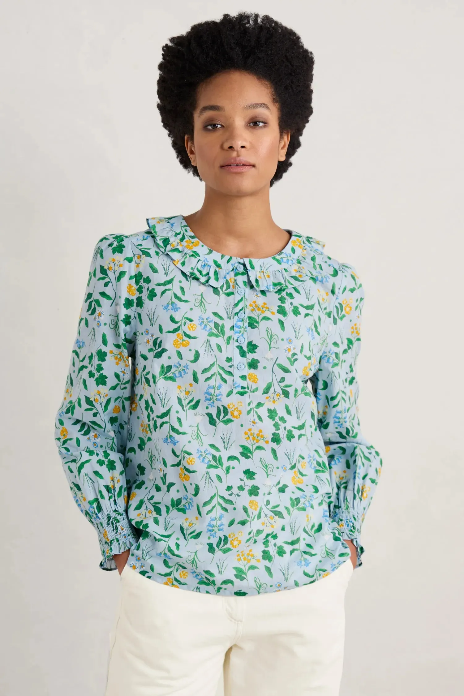 Seasalt Last Leaf Printed Organic Cotton Top