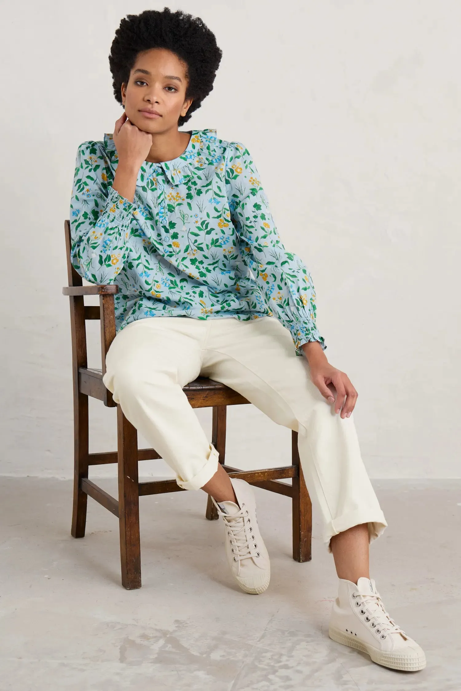 Seasalt Last Leaf Printed Organic Cotton Top