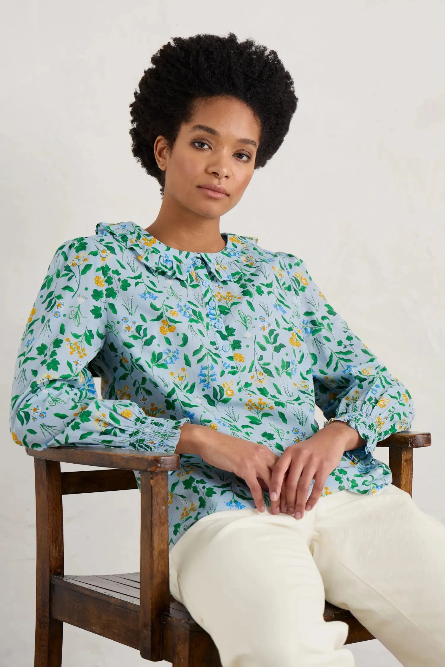Seasalt Last Leaf Printed Organic Cotton Top