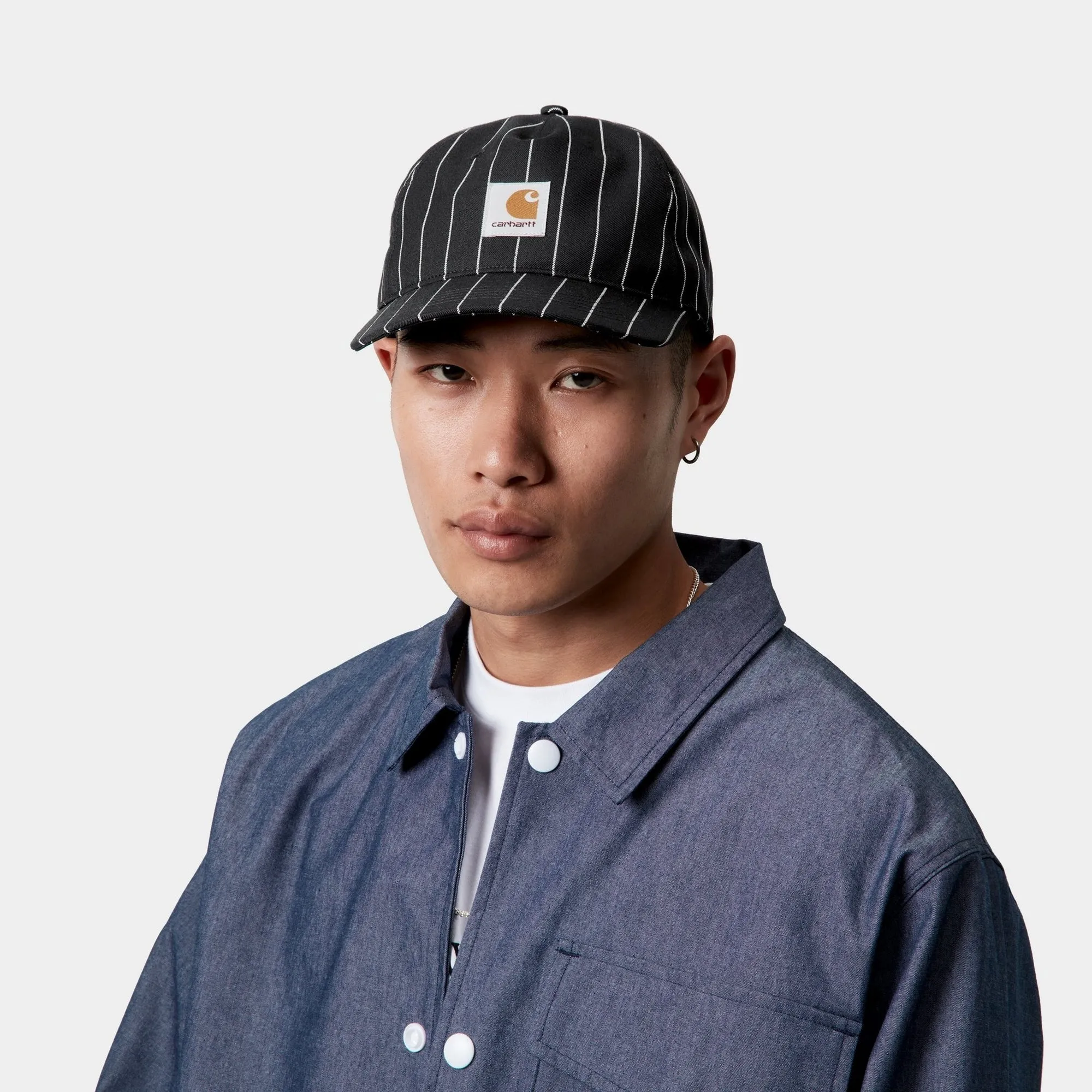 Seaton Cap | Black / Wax Seaton Stripe Carhartt WIP