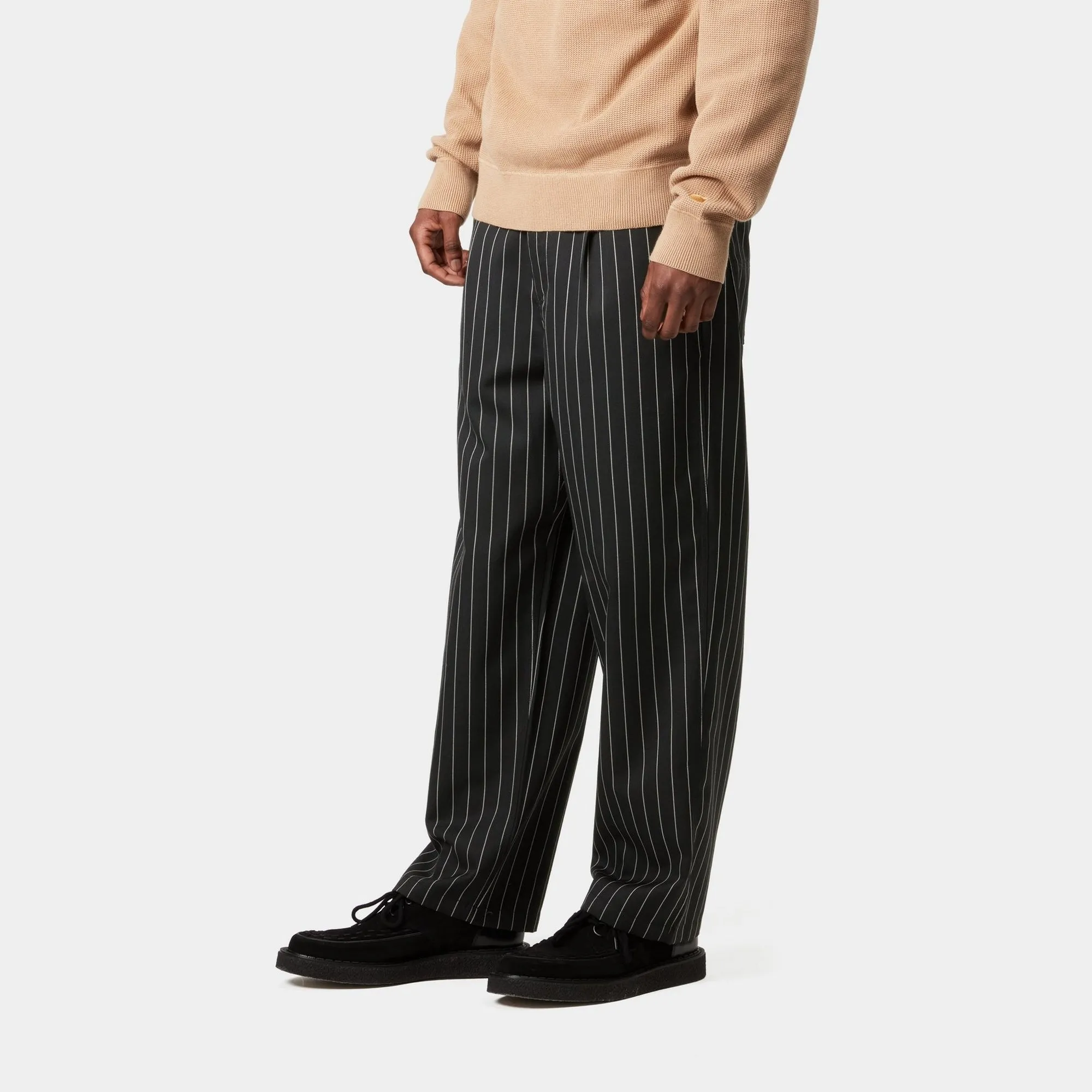 Seaton Pant | Black / Wax Seaton Stripe Carhartt WIP