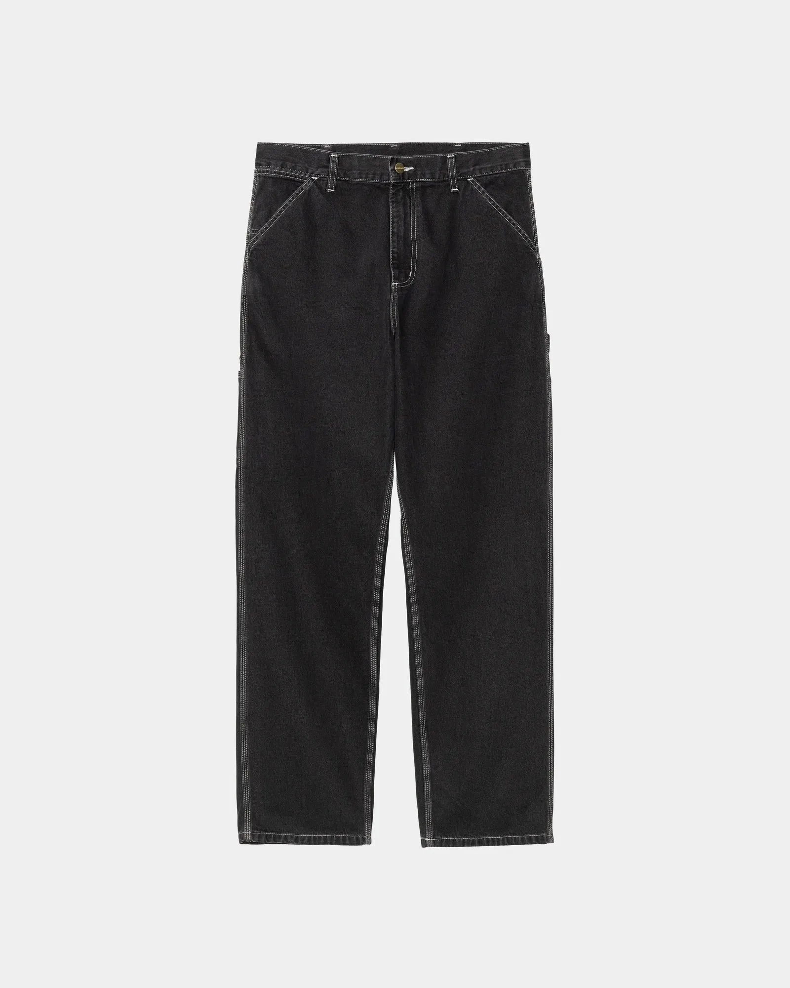 Single Knee Heart Label Pant - Norco Denim | Black (stone washed) Carhartt WIP