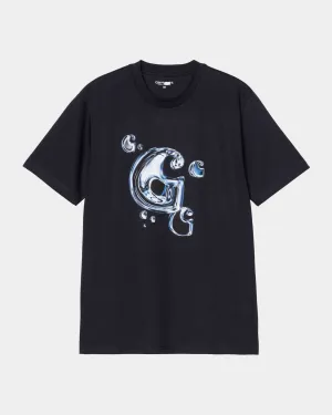 Solar Chrome C-Logo T-Shirt | Dark Navy Carhartt WIP
