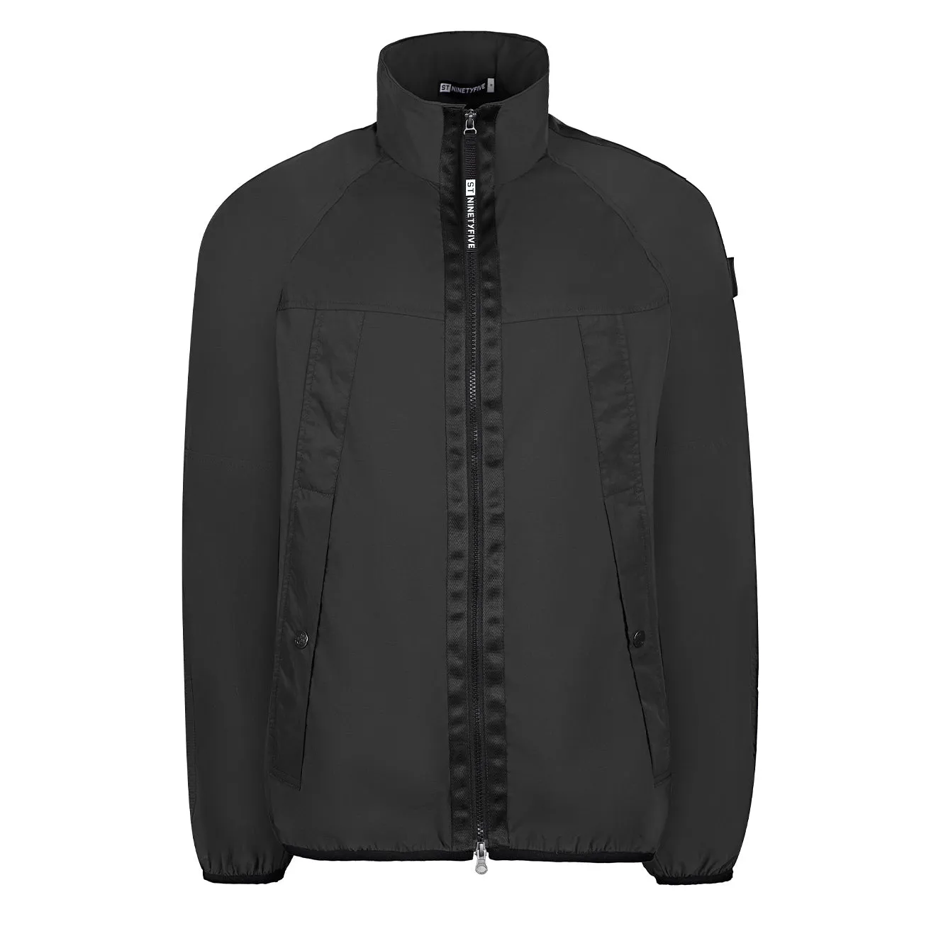 ST95 4 Way Stretch Zip Through Black