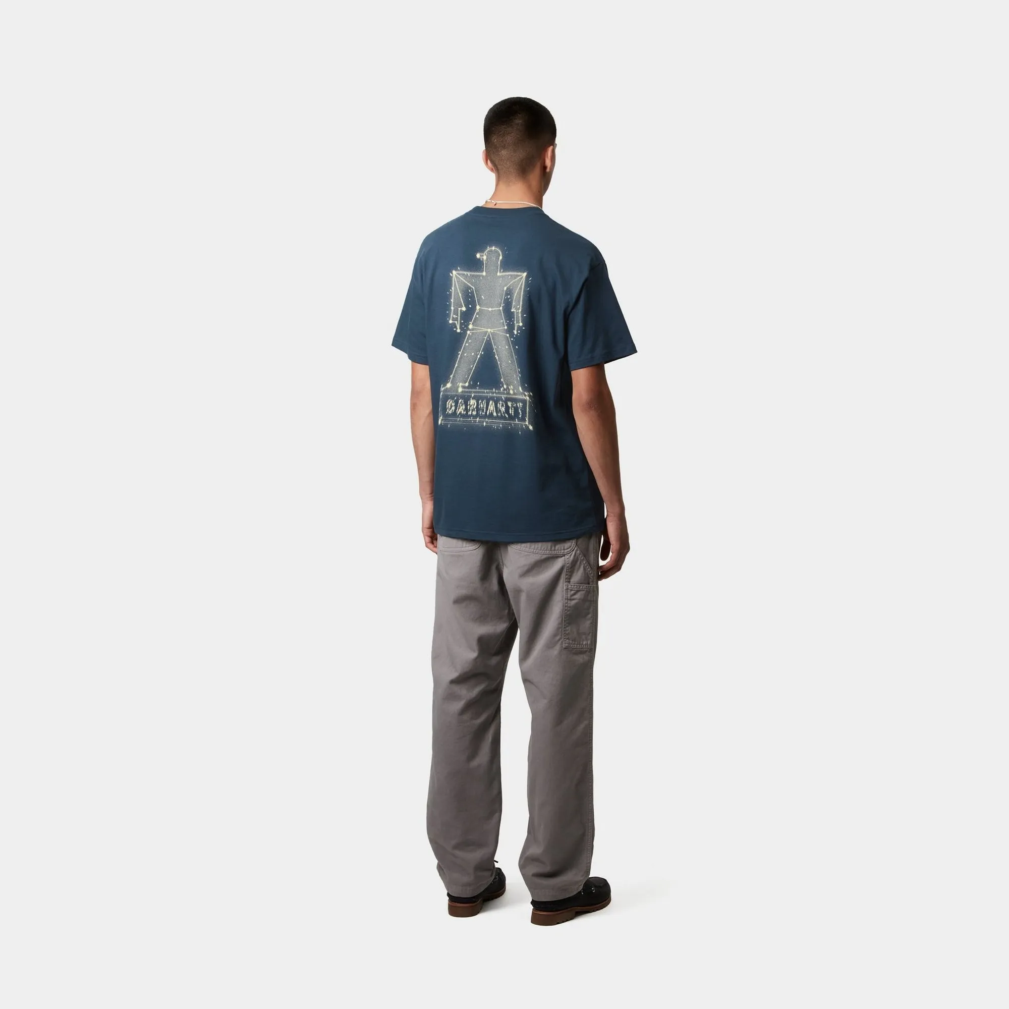 Stargazer T-Shirt | Dusky Blue / Yellow Carhartt WIP