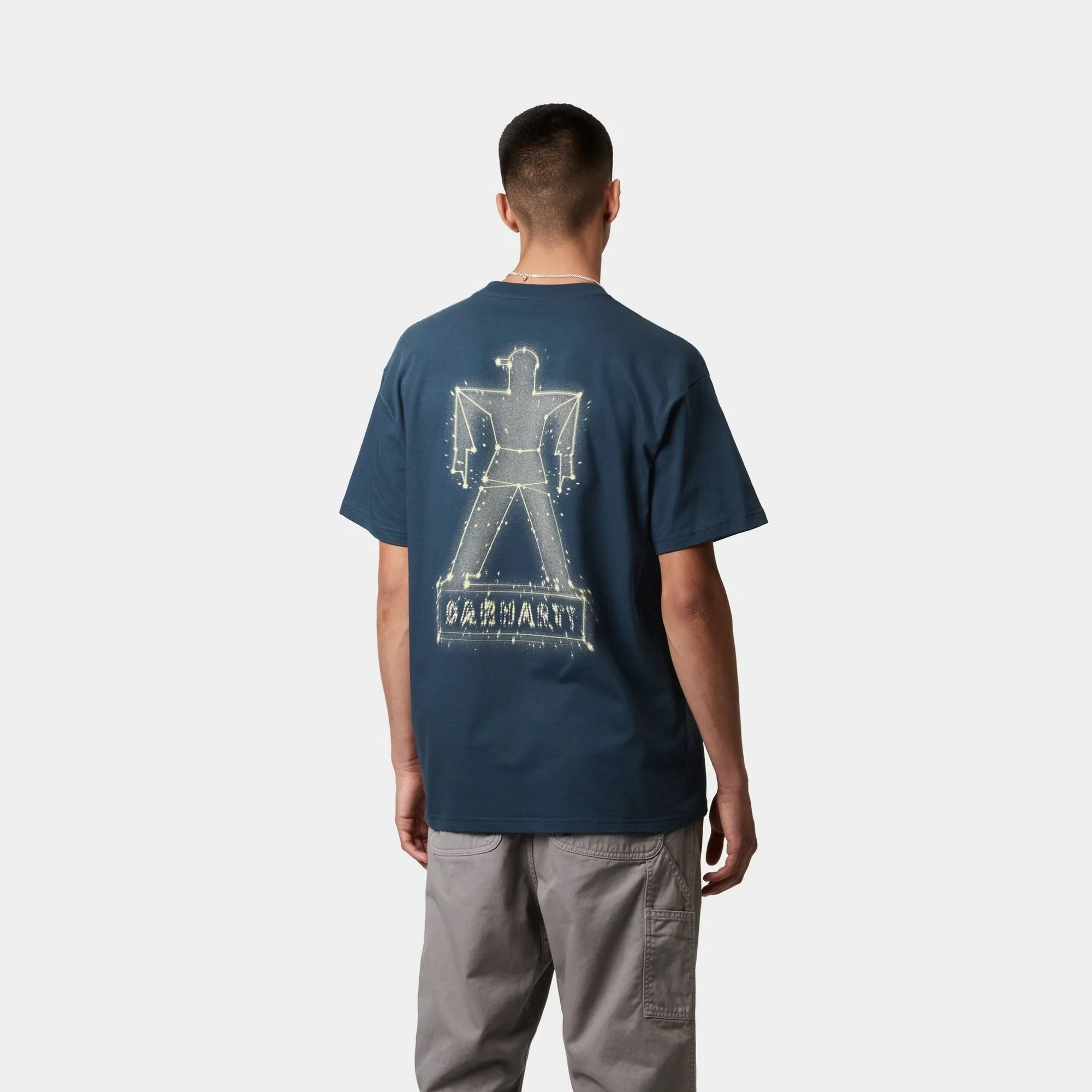 Stargazer T-Shirt | Dusky Blue / Yellow Carhartt WIP