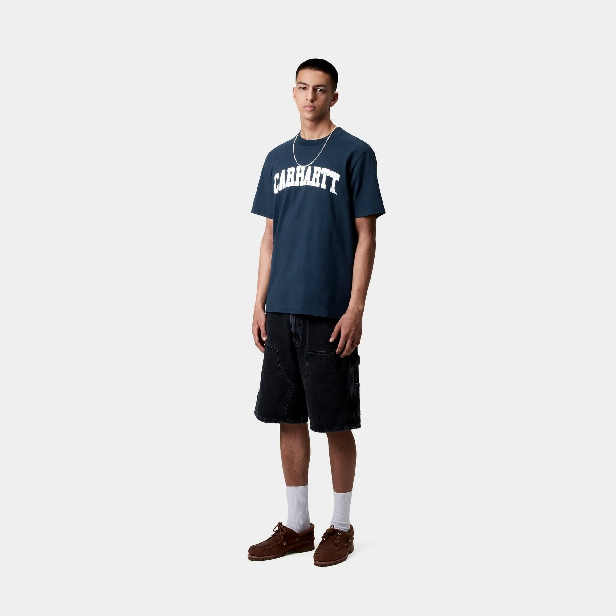 University T-Shirt | Ink / White Carhartt WIP