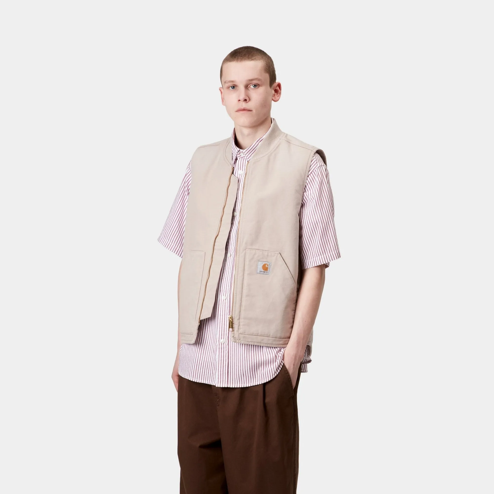 Vest (Spring) - Stone Canvas | Dusky Beige Carhartt WIP