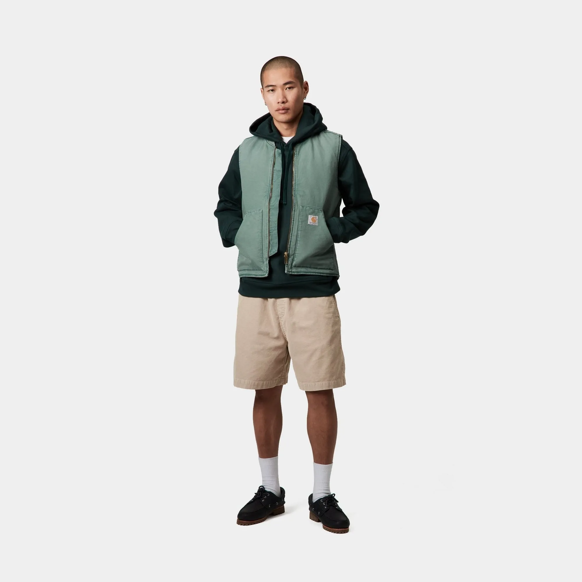 Vest (Spring) - Stone Canvas | Silver Pine Carhartt WIP