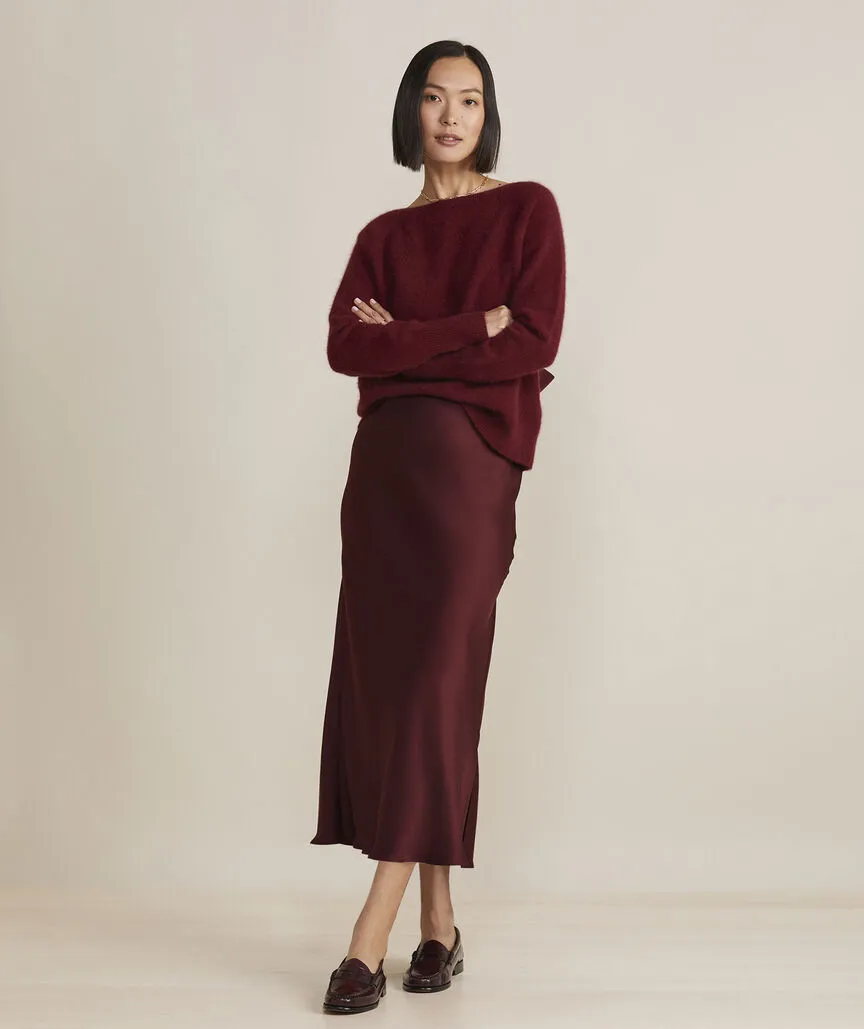 Vineyard Vines Women's Silky Slip Skirt - Crimson