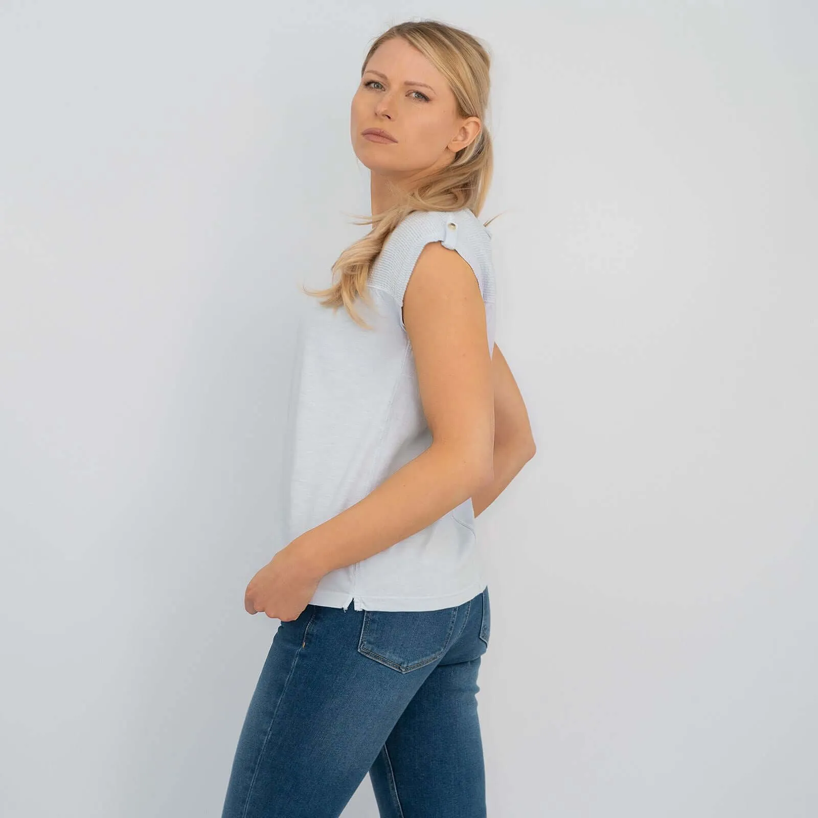 White Stuff Womens Sunshine Sleeveless Jersey Tops
