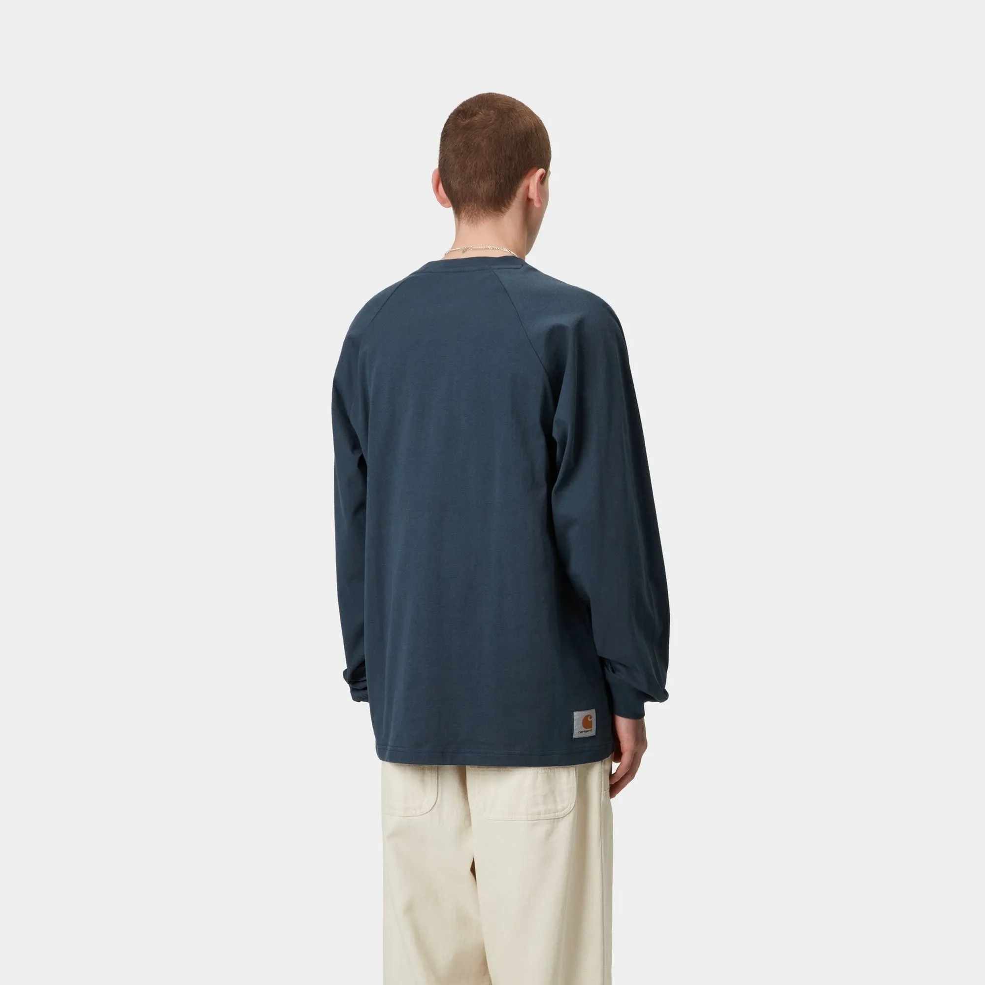 WIP Long Sleeve T-Shirt | Dusky Blue / Mulberry Carhartt WIP